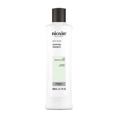 Nioxin Scalp Relief Cleansing Shampoo For Sensitive Scalp Made with Aloe Vera and Vitamin E 6.7 Fl oz.