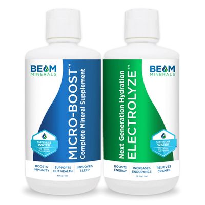 BEAM Minerals Micro-BOOST Humic Mineral Blend Plant-Based Multi Minerals Supplement Electrolytes Liquid Micronutrients Supplements Deficiency Support Pure Natural Antioxidant Keto Friendly