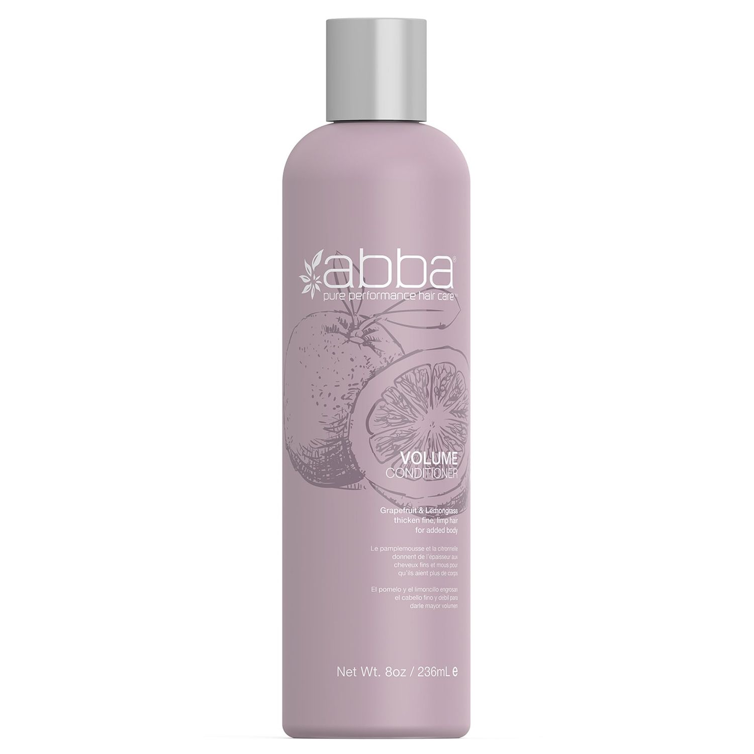 ABBA Volume Conditioner, Grapefruit Lemongrass, 8 Fl Oz