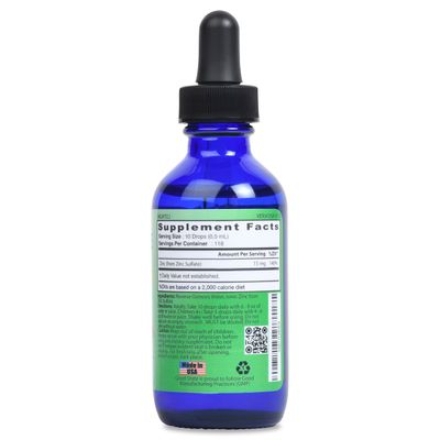 Good State Natural Ionic Zinc Liquid Concentrate Nano Sized Mineral Technology Professional Grade Dietary Supplement 1.6 fl oz Glass Bottle (50 mL)