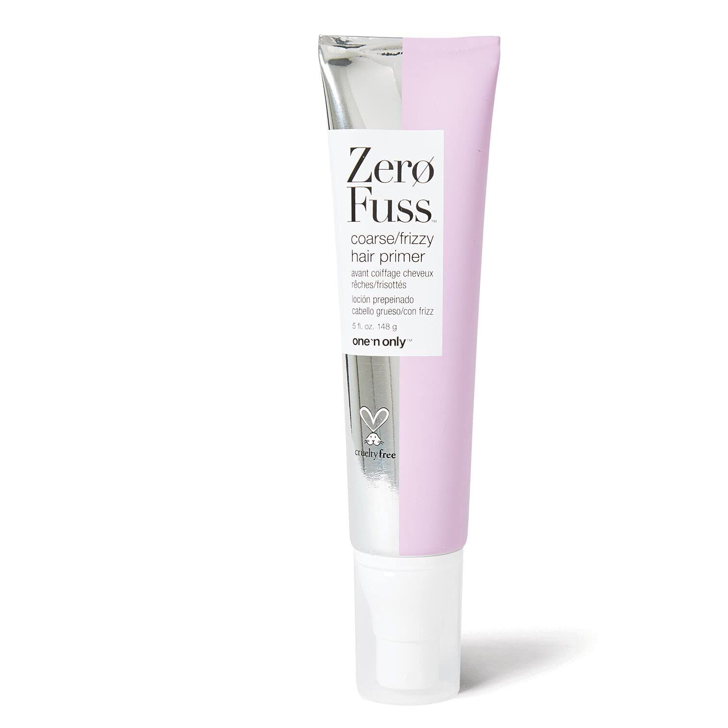 one &#39;n only Zero Fuss CoarseFrizzy Hair Primer, Leave-in Spray, Detangles and Smooths, Weightlessly Conditions, Humidity Resistant, Tames Frizz, No Heat Required, 5 Fl. Oz