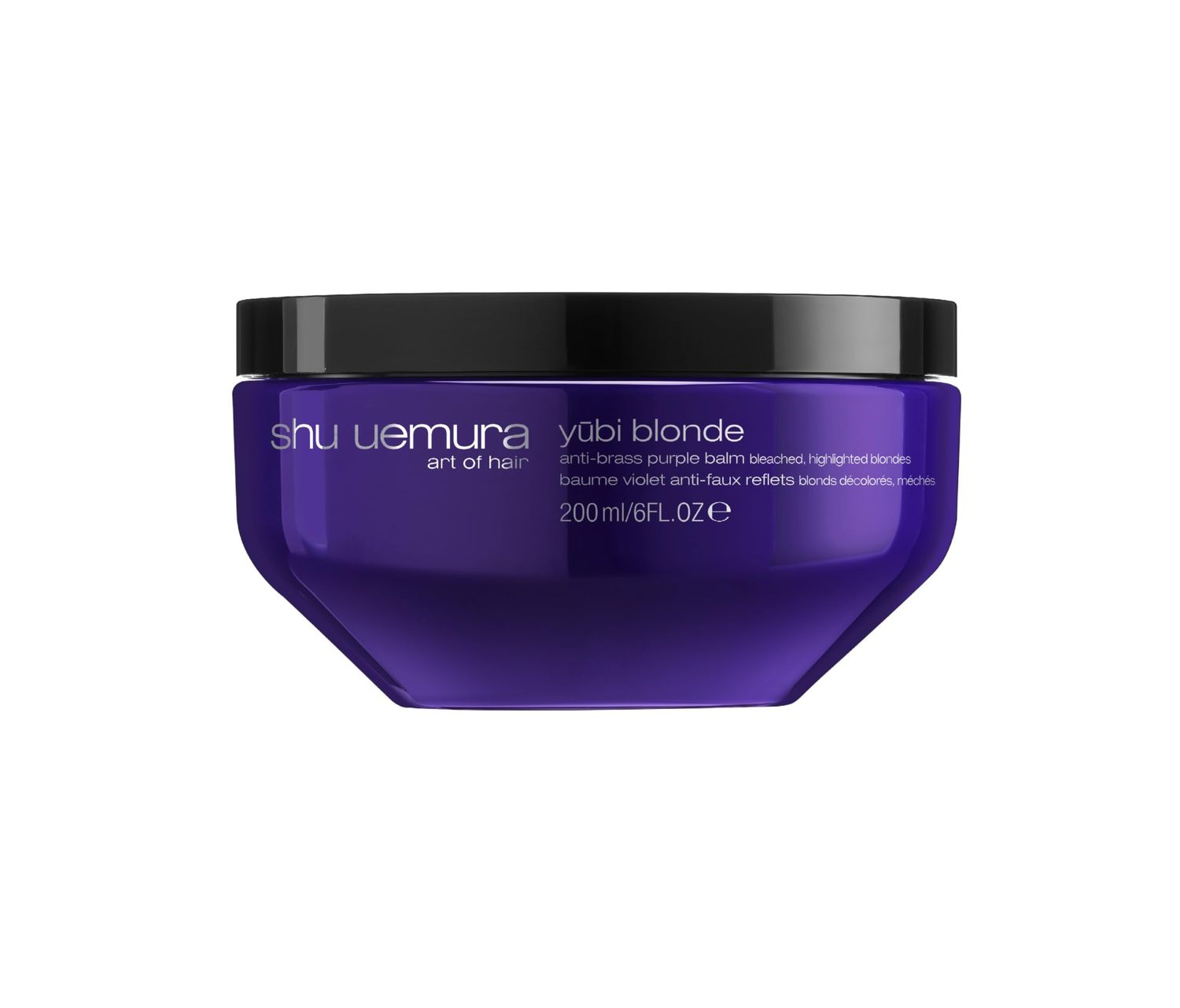shu uemura art of hair Yubi Blonde Anti-Brass Purple Mask - Neutralizes Brassy Tones, Moisturizes and Smooths, For Color-Treated Blonde and Silver Hair