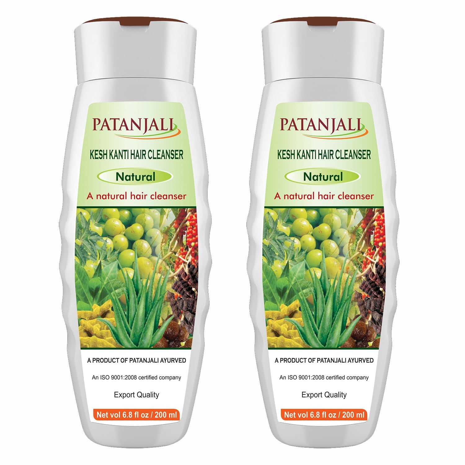 Patanjali Kesh Kanti Natural Hair Cleanser - 200ml 6.8 fl oz - (Pack of 2)