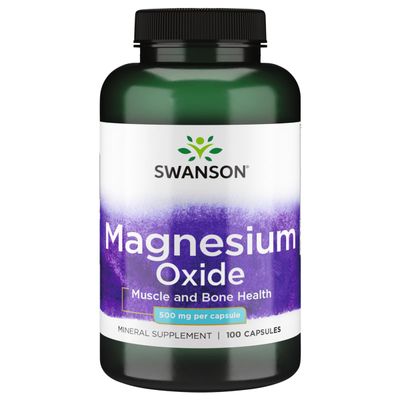 Swanson Magnesium Oxide 500 mg 100 Caps