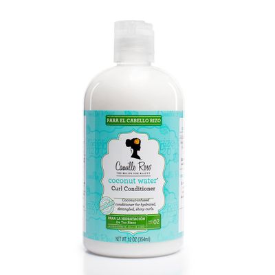 Camille Rose Coconut Water Curl Conditioner with Natural Coconut, Rosemary, Castor Oils to Hydrate and Detangle, for Curly Coily Hair Types, 12 oz