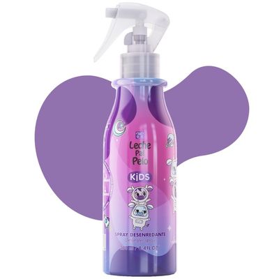 Leche Pal Pelo Girls&#39; Detangling Spray - Tender Care with Coconut Goodness, Effortless Tangles, Heat protecting Magic for All Hair Types, 8.4 oz.