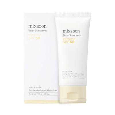 mixsoon Bean Sunscreen SPF 50 Airy Texture Type For Face Korean Skin Care 1.69 fl oz 50ml