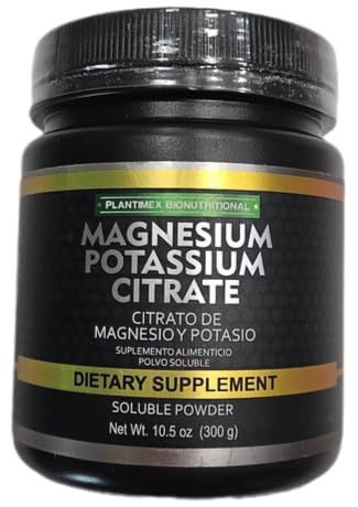 Plantimex Magnesium Potassium Citrate Powder 10.5 oz (300 g) CITRATO DE MAGNESIO Y POTASIO Dietary Supplement