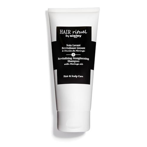Hair Rituel by Sisley Paris Revitalizing Straightening Shampoo with Moringa Oil - 200 mL - Gently Cleanses, Improves Look of Shine, Supports Hair Scalp Health - Creamy Foam Texture - Sulfate Free
