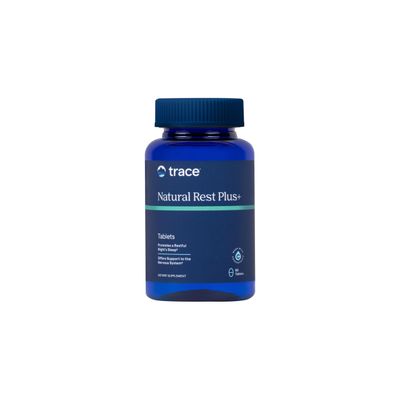 Trace Minerals Natural Rest Plus - Dietary Supplement for Regular Restful Sleep Support - Health Supplement with Magnesium to Support Relaxation - Herb Enzyme Blend - 60 Tablets (30 Servings)