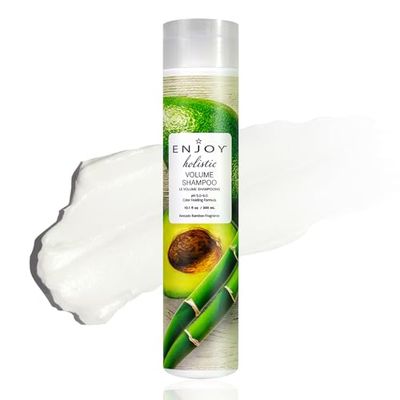 ENJOY Holistic Volume Shampoo, pH 5.0-6.0, For All Hair Types, Shampoo For Color Treated Hair, Shampoo for Men and Women, Curly Hair Shampoo - 10 Oz.