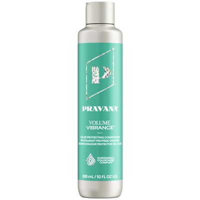 Pravana Volume Vibrance Conditioner Adds Lightweight Volume, Lift Fullness For Fine, Color Treated Hair Strengthens Reduces Breakage Chromasilk Enhances Shine Protection 10 Fl Oz