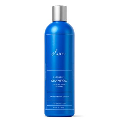 Elon Essential Shampoo for Damaged Hair - For Dry Hair, Color-Safe Color-Extending Hair Repair Hydrating Shampoo - Sulfate Free Paraben Free (12 Fl Oz)