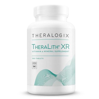 Theralogix TheraLith XR Vitamin Mineral Supplement - Supports Healthy Urine Chemistry Calcium Oxalate Levels with Magnesium, Vitamin B6 Potassium - NSF Certified - 360 Tablets