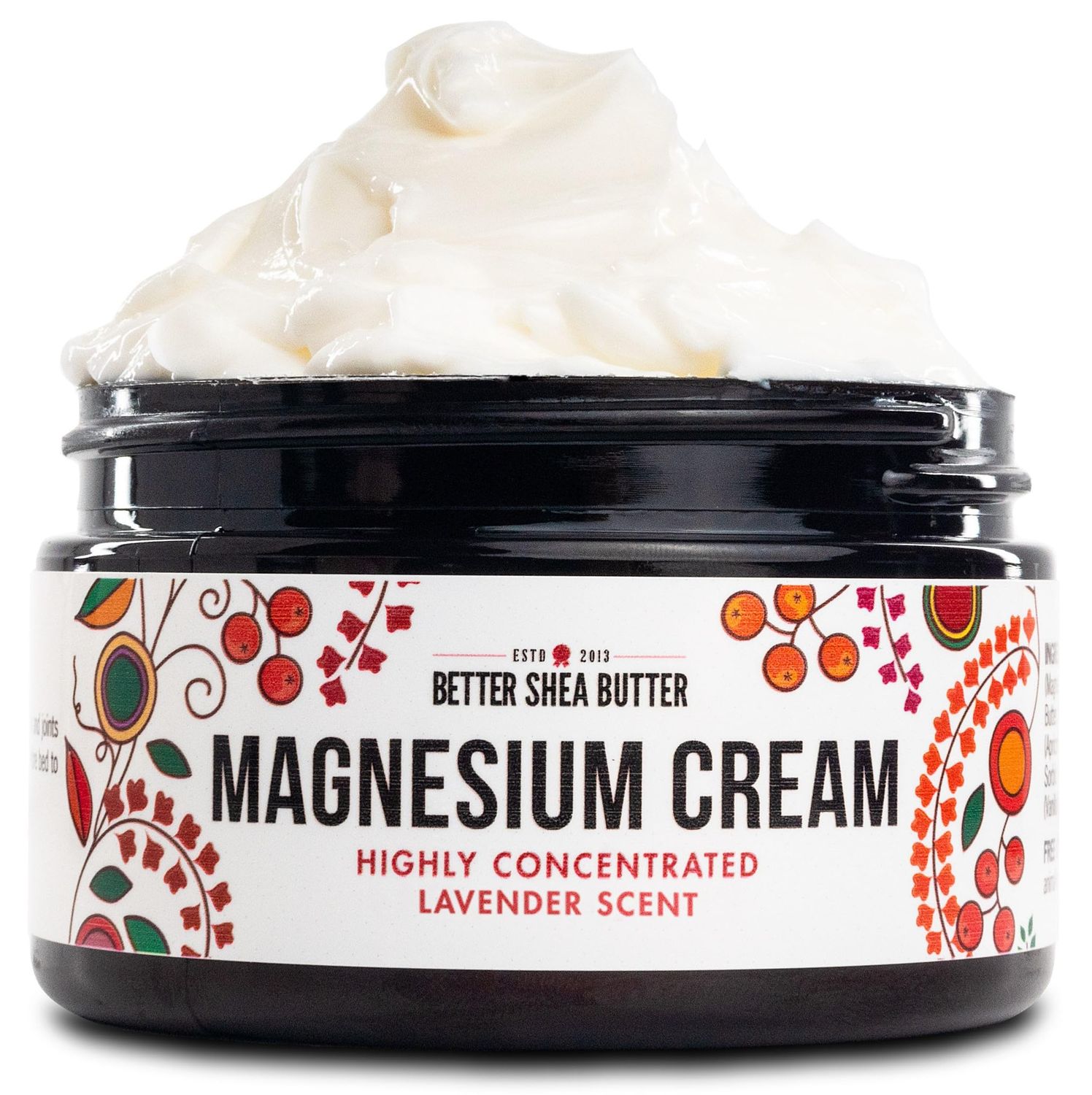 Magnesium Good Night Cream Relieves Muscle Tension and Leg Cramps Night Lotion Safe for Pregnancy, Kids and Babies Organic and Natural Ingredients Vegan, US made (Lavender)