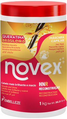 Novex Brazilian Keratin Deep Conditioning Mask, 35.3 oz - Reconstructive Keratin, Frizz control Damage Repair