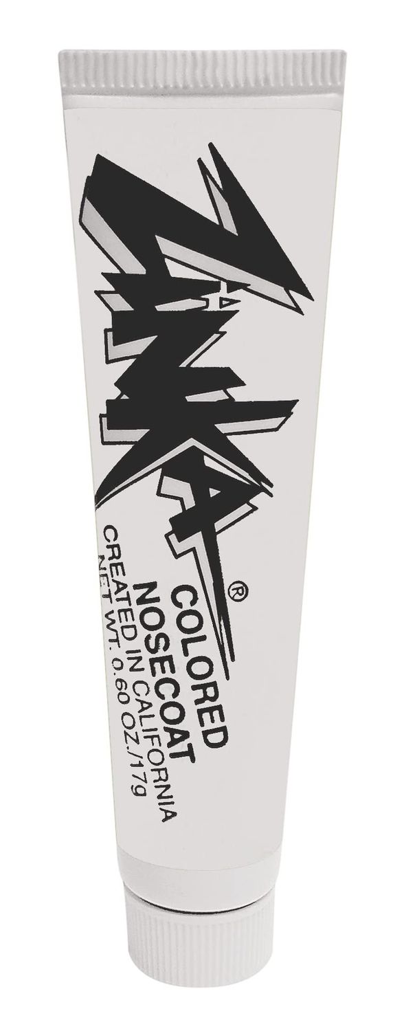 Zinka Colored Nosecoat Zinc Oxide Based Water Resistant 2 Pack Bundle 0.6 Ounce Tube - White