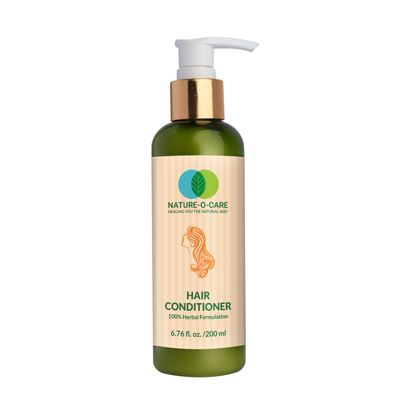 NATURE-O-CARE Hair Conditioner with Neem Aloe Vera Extracts - 200ml, Reduces Hair Fall, Strengthens Hair, Moisturises Scalp, Reduces Itchiness, Thick and Strong Hair, Glossy Finish