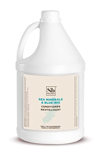 Soapbox Hair Conditioner, Sea Minerals Blue Iris, Hydrating, Vegan, Color Safe, Sulfate Free Silicone Free Conditioner Refill for Home Professional Use - Gallon Size