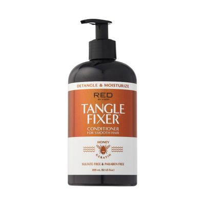 Red by Kiss Tangle Fixer with Honey Keratin, Sulfate-Free Detangling Conditioner for Shine Frizz Protection, Mango Peach Scent