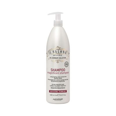 Il Salone Milano Professional Magnificent Shampoo - Color Safe Shampoo for Processed and Color Treated Hair - Enriched with Almond Oil for Radiant Shine - Salon-Quality Hair Care (33.8 oz 1000 ml)