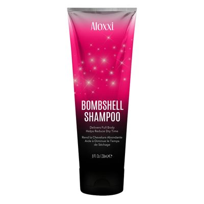 ALOXXI Bombshell Shampoo Reduces Drying Time and Strengthens Hair to Restore Volume with Quartz Dust, Sugar Starch Bombshell Boost, 8 fl. oz.