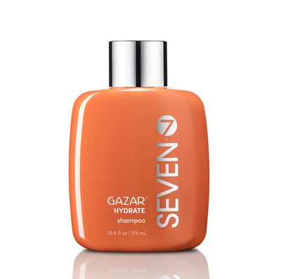 SEVEN Hair Care Gazar Hydrate Shampoo for Women Men, Sulfate Paraben Free, Cruelty Free with Pro Vitamin B5, Sugarcane Moisturizing Cactus Flower for Dry Hair, Made in USA, 10.8oz