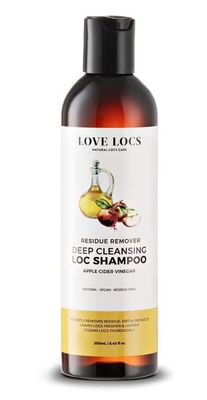 Love Locs Apple Cider Vinegar Deep Cleansing Dreadlock Shampoo Clarifying Cleanser for Build Up Residue Remover ACV Loc Shampoo Hair Detox Natural Vegan Residue Free