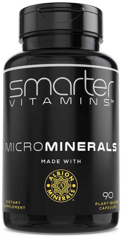 15mg Zinc Glycinate from Albion 6 Essential Trace Bisglycinate Minerals, Manganese, Boron, Chromium, Selenium, Molybdenum Supplement, 90 Plant-Based Vegan Capsules