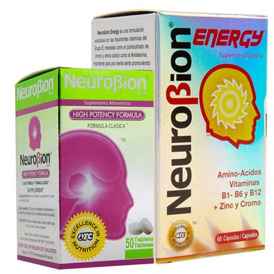 Neurobion energy Neurobion high potency dietary supplement special blend of amino acids, vitamins b1- b6- b12 zinc