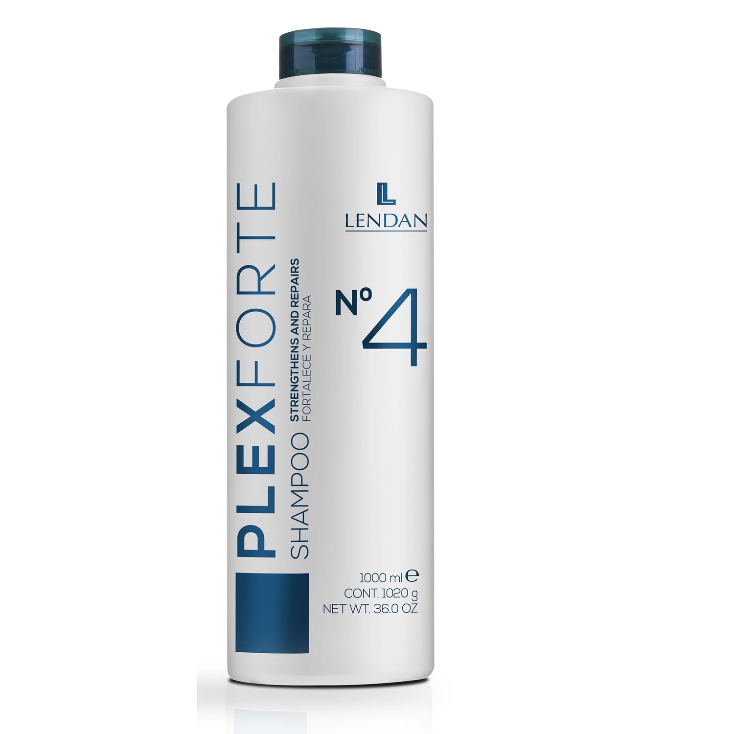 Lendan - Repair Shampoo - Plex Forte N 4 Shampoo - 1000 ml - Repairs and Strengthens Hair - Deep Cleanses - Normalizes Hair pH - Anti-Frizz - Deep Hair Hydration