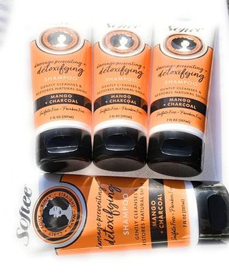 Softee Shampoo Mango Charcoal (4 EA 7 oz)