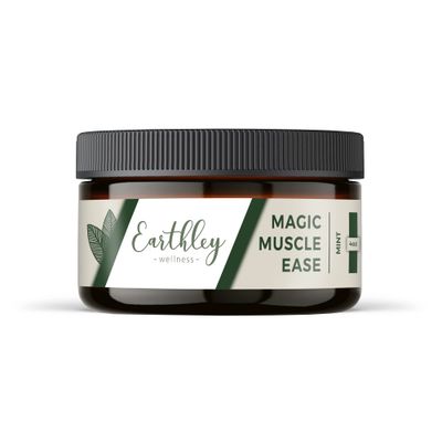 Earthley Wellness, Magic Muscle Ease, Soothe Muscles Naturally, Olive Oil, Arnica Flowers, Mango Butter, Kokum Butter, Magnesium Chloride Flakes (4oz, Mint) Earthley Wellness, Magic Muscle Ease, Soothe Muscles Naturally, Olive Oil, Arnica Flowers, Mango Butter, Kokum Butter, Magnesium Chloride Flakes (4oz, Mint)