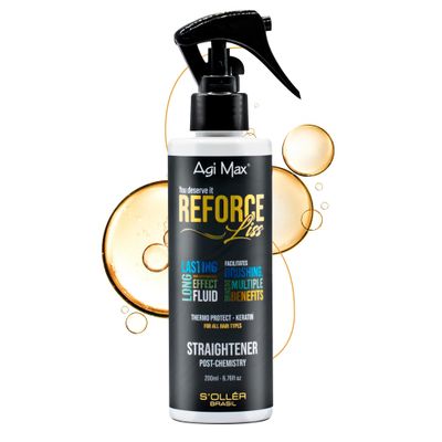 S&#39;OLL R Brazilian Keratin Leave-in Spray - Frizz Control Heat Protection for Damaged, Color-Treated Hair - Strengthens Smooths for Salon-Quality Results - 6.8 Fl Oz