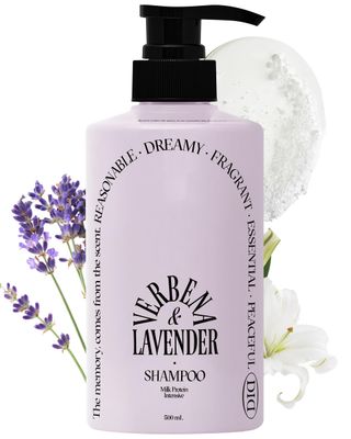 ODID Milk Protein Intensive Shampoo - Korean Volumizing and Hair Loss Relief Perfume Shampoo for Damaged Hair - Subtle Verbena Lavender Scent - pH5.5 Scalp Purifying, 16.9 fl.oz.