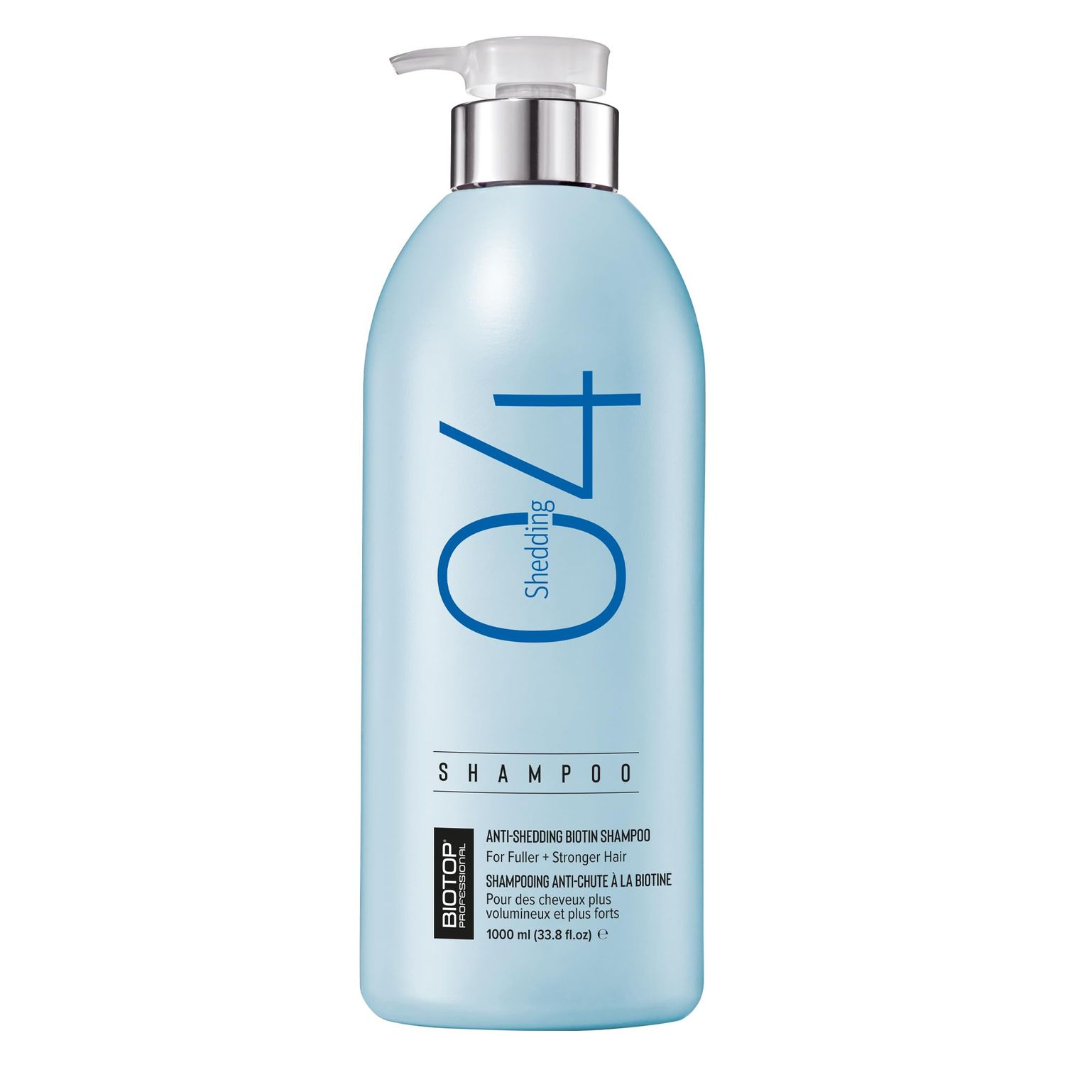 Biotop Professional 04 Hair Loss Shampoo - Made with Biotin, Red Clover and Citric Acid - Strengthening Treatment for Repair - For Shedding or Thinning Hair (33.8 oz)