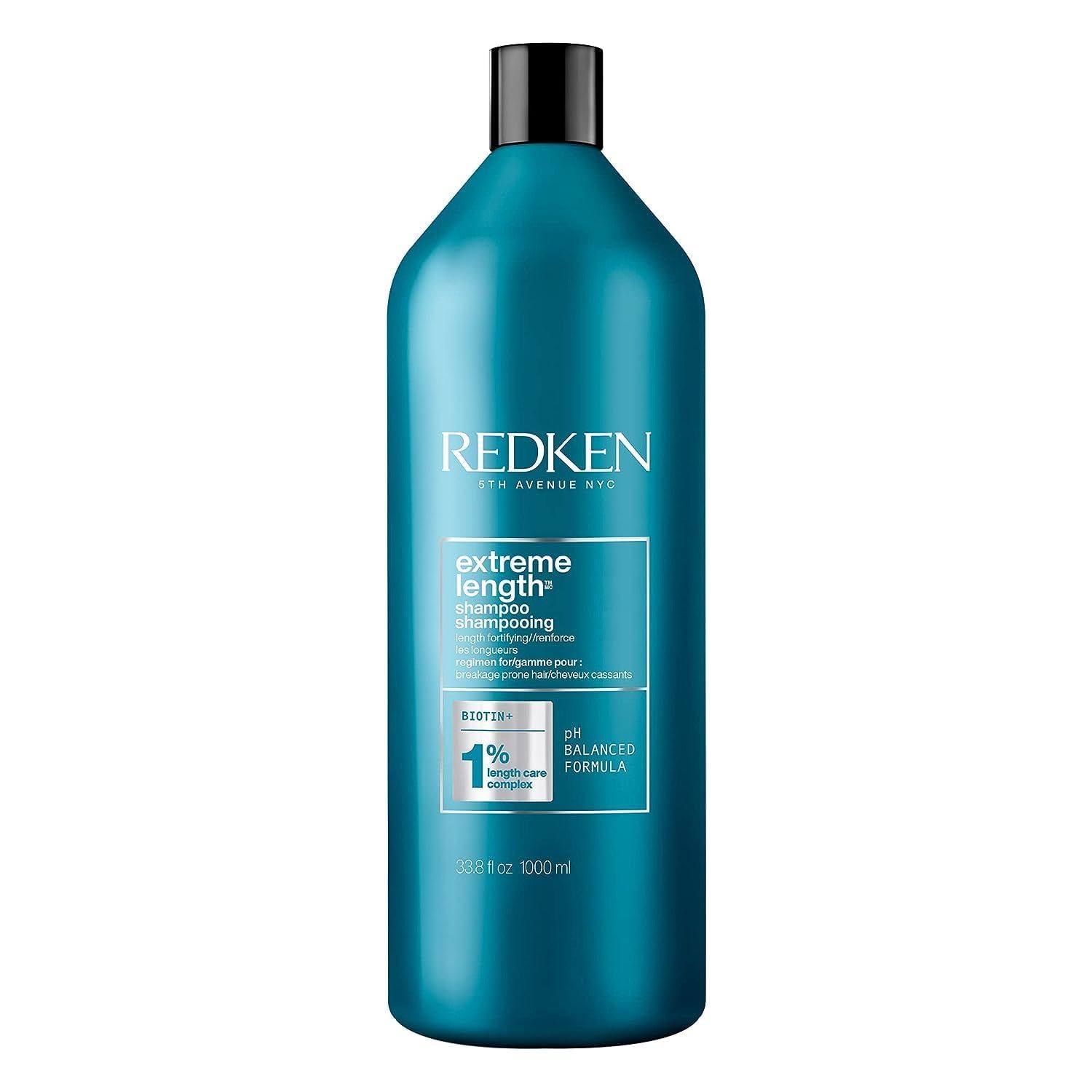Redken Extreme Length Shampoo For Hair Growth Prevents Breakage Strengthens Hair Infused With Biotin 33.8 Fl Oz