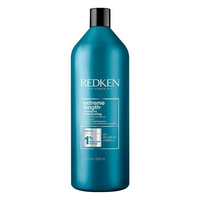 Redken Extreme Length Shampoo For Hair Growth Prevents Breakage Strengthens Hair Infused With Biotin 33.8 Fl Oz