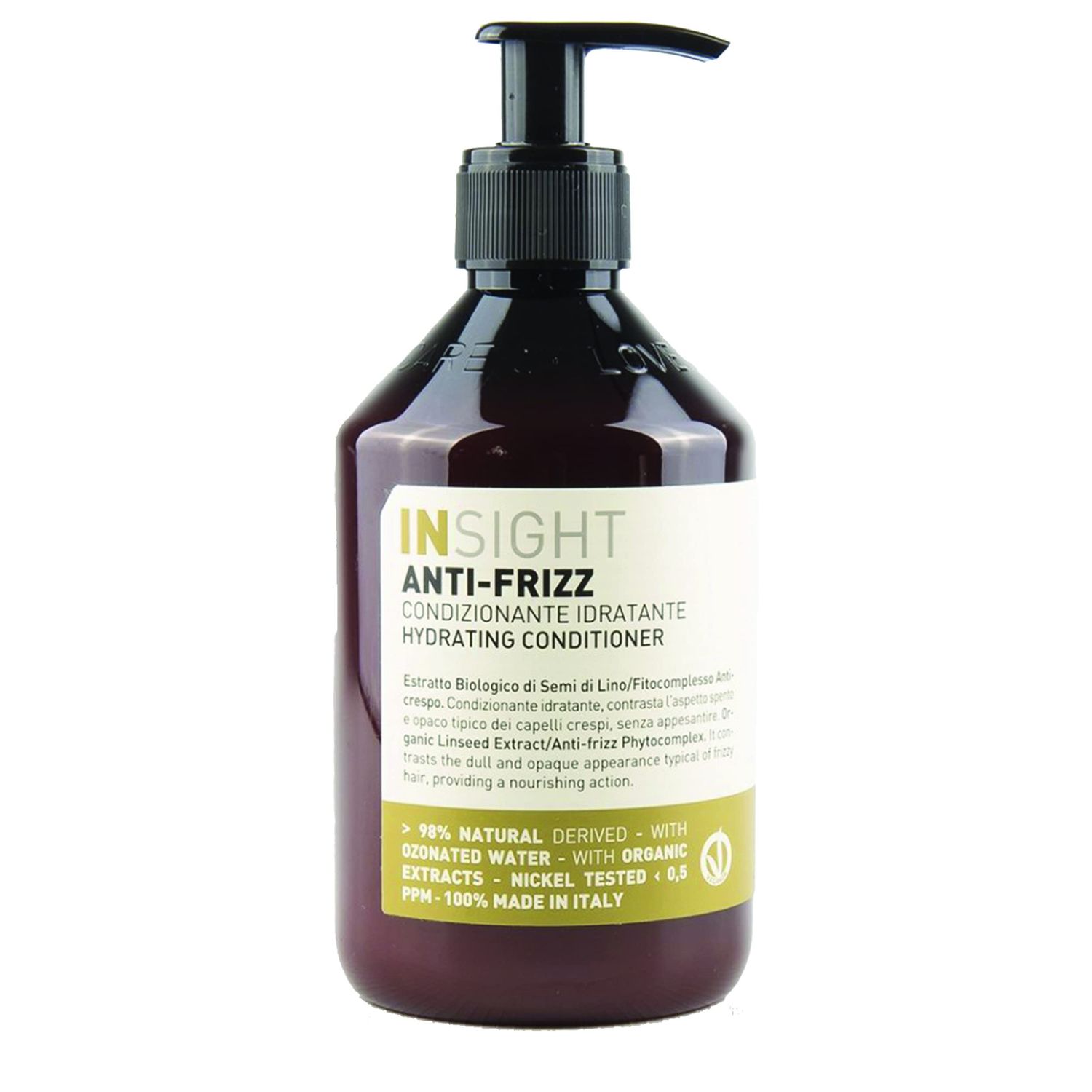 Insight Clean Beauty Anti Frizz Conditioner, Hydrating, Organic Linseed Extract, Vegan, 13.5 fl oz