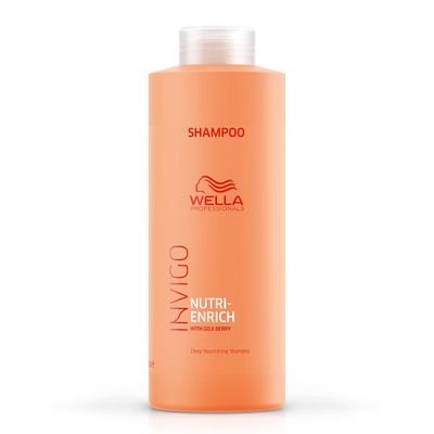 Wella Professionals Invigo Nutri-Enrich Shampoo Professional Deep Nourishing Shampoo For Dry Damaged Hair 33.8 Fl Oz
