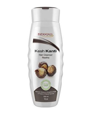 2 x Patanjali Kesh Kanti Reetha Shampoo 200 Ml (Total 400 ml)
