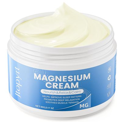 Magnesium Cream for Sleep: Magnesium Lotion Easily Absorbed by Muscles Long Lasting Moisturizing 90g3.17oz
