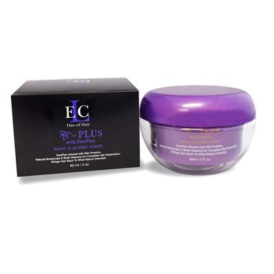 ELC Dao of Hair Repair Damage RD Plus Leave-In Protein Cream (2 oz) Healing Smoothing Leave-in Treatment, Repairs, Smooths, Heat Color Protection, Blocks Humidity Frizz. Reduces dry time.