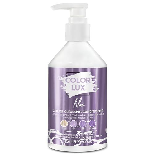 Color Lux Color Cleansing Conditioner, Lilac, 3-in-1 Color Depositing Formula, Vegan, Sulfate-Free, Paraben-Free, 8.25 oz