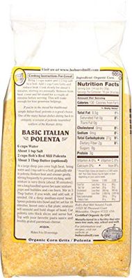 Bobs Red Mill 19490 Organic Polenta Corn Grits, 24 Oz