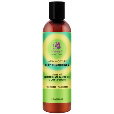 Doyley&#39;s Haitian Black Castor Oil Mega Moisture Deep Conditioner 8oz Hair Strengthening with Chebe Powder