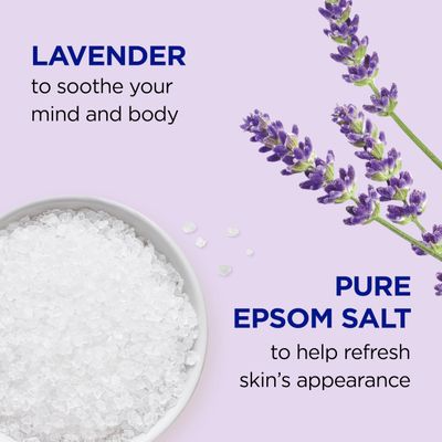 Dr Teal's Pure Epsom Magnesium Salt Soak and Foaming Bath, Soothe Sleep with Lavender Essential Oils, Duo Pack