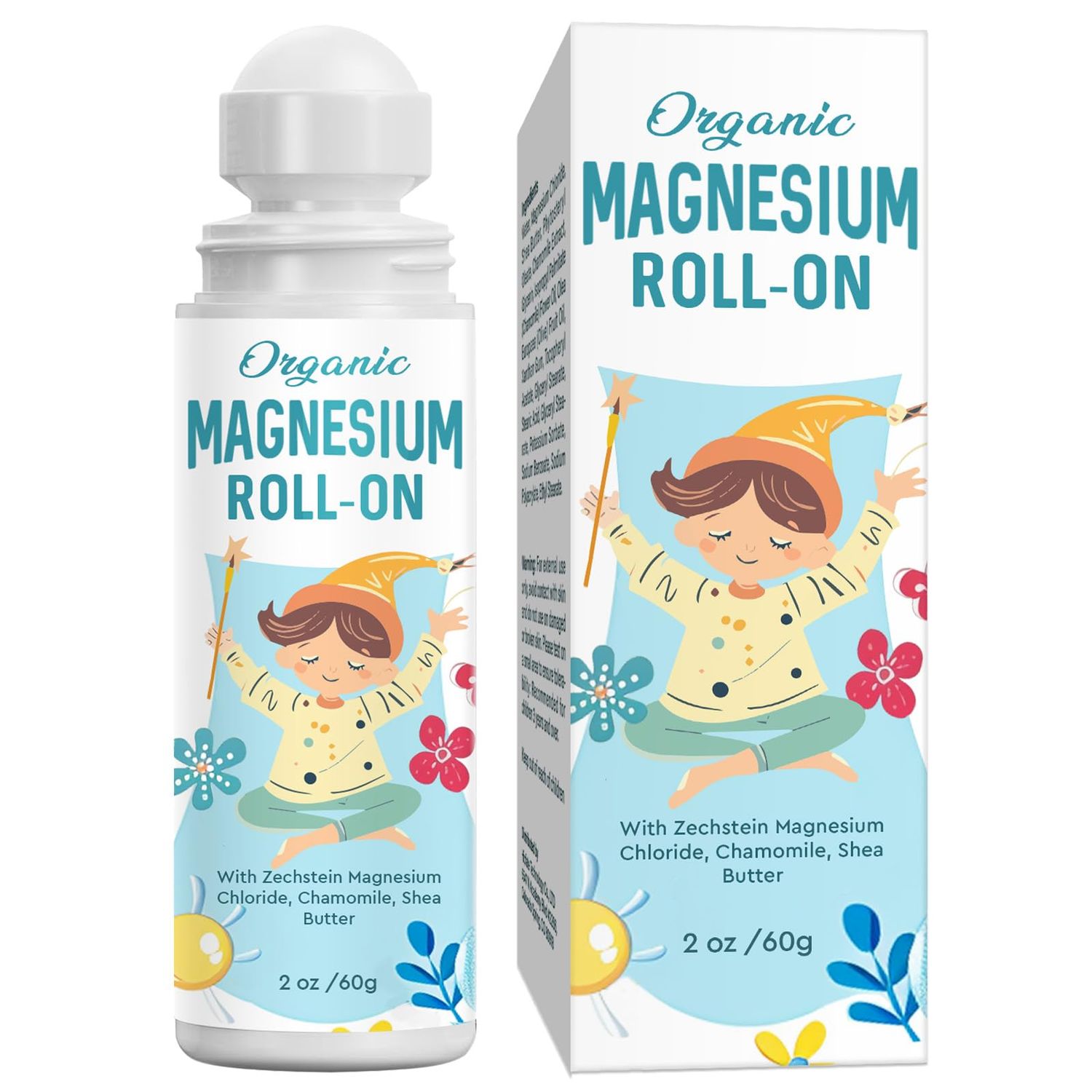 ITECFREELY Magnesium Lotion for Kids Sleep Calm, Magnesium Cream Roll-on Applicator to Help Children Calm Sleep, Relaxation Formula for Balanced Mood, Bedtime Sleep for Children