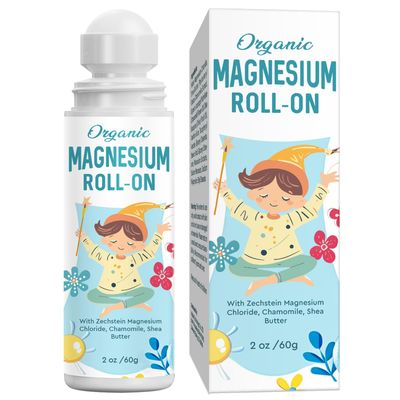 ITECFREELY Magnesium Lotion for Kids Sleep Calm, Magnesium Cream Roll-on Applicator to Help Children Calm Sleep, Relaxation Formula for Balanced Mood, Bedtime Sleep for Children