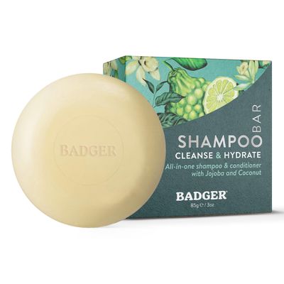 Badger - Jojoba Baobab Conditioning Shampoo Bar, Natural Vegan Hair Bar, 3 oz